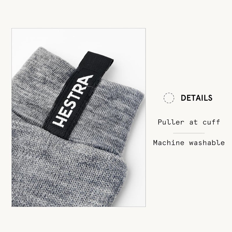 Hestra Merino Touch Point Mitten, Mitt Liner for Skiing & Snowboarding for Extra Warmth - Image 4